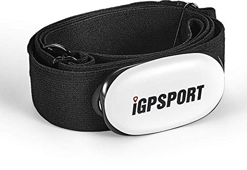 iGPSPORT HR40 Herzfrequenzmesser Wasserdichtes IPX7 Bluetooth & ANT + und Brustgurt Pulsuhren zum Laufen Radfahren Fitnessstudio kompatibel mit Garmin Polar Wahoo
