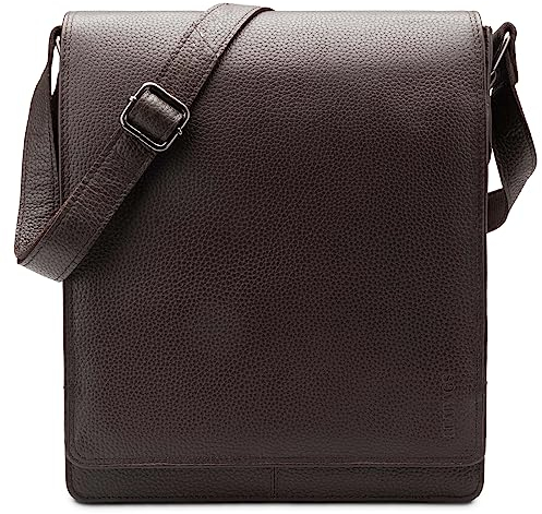 LEABAGS London, Bolso Bandolera Unisex Adulto, marrón, Talla única