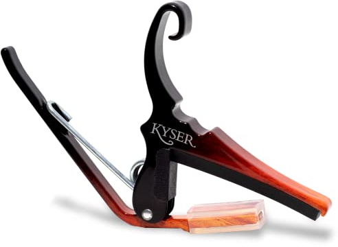 Kyser Schnellwechsel-Kapodaster für 6-saitige Akustikgitarren, Sunburst, KG6SNB