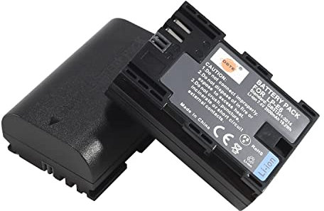 DSTE 2PCS LP-E6 Li-Ion Battery Compatible with Canon EOS 5D Mark II, 5D Mark III, 7D MarkII, 7D MarkIII, 5DS, 6D, 7D, 60D, 60Da, 70D