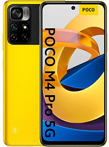 Xiaomi Poco M4 Pro 5G - Smartphone 128GB, 6GB RAM, Dual Sim, Amarillo