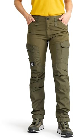 RevolutionRace Damen RVRC GP Pants, Hose zum Wandern und für viele Outdoor-Aktivitäten, Olive Night, XXL