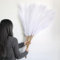 12 Piezas Pampas Secas Decoracion Artificial,115cm/ 45Inch Hierba de Pampas Grandes Artificial, Flores Secas Decoracion para Jarrones,Mesa,Bodas,Boho Decor(Blanco)