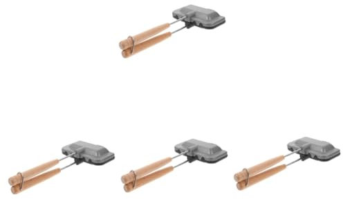 Ciieeo 4pcs Non-Stick Bread Pan Lid Sandwich Baking Tray Double-Sided Frying Pan Easy to Clean Family Camping Gadget