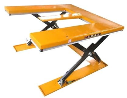 YCNLYSSR Carrello per Il Trasporto di Auto, Sollevatore Idraulico a Forbice a Forma di E, Sollevatore a Cilindro da 3 tonnellate (Arancione)