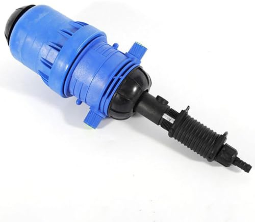 FEVKFTXF 0,5% -5% siringa per irrigazione a Goccia per Bestiame da Giardino agricolo, distributore di iniezione di Fertilizzante, Pompa Automatica per Rapporto di diluizione,Blu
