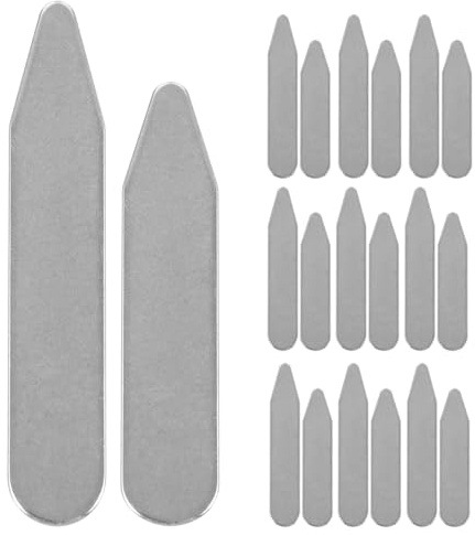 VALICLUD Stecche per Colletto in Acciaio Inox 20 Pezzi Supporto Rigido per Camicie da Uomo e Donna Modellatori per Colletti Eleganti e Abbigliamento Formale Riutilizzabili per Lavoro e
