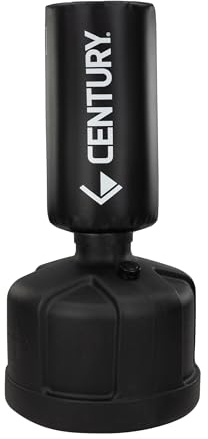 Century Original Wavemaster Freestanding Punching Bag - Black | Adjustable Boxing Bag for Adults | Kickboxing, Karate & MMA Training | Heavy Bag & Stable Base | Portable Stand-Up Bag for Home & Gym