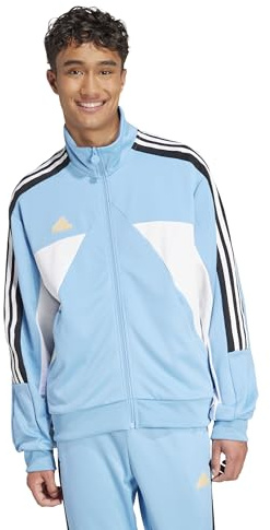 adidas Men's House Of Tiro Nations Pack Track Top, Light Blue/Black/White, Medium