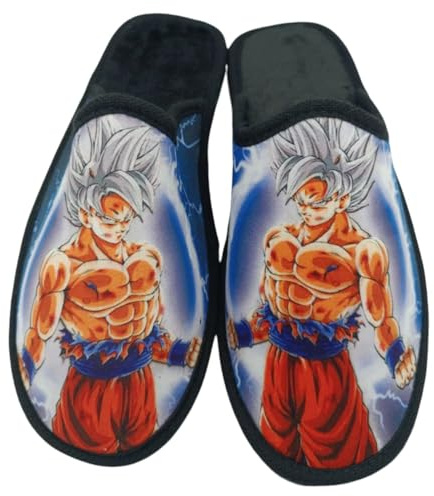 HECHO EN ESPAÑA Zapatillas de Casa para Hombre - Antideslizantes (SON GOKU CADETE, 37, Sistema tallas calzado EU, Adulto, Hombre, Números, mediano, 37)