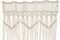 camp LIFE Makramee Vorhang | Boho Wandbehang Türvorhang Raumteiler für Fenster Tür Wand | Bohemian Deko für Wohnzimmer Camping | Handgefertigt aus 100% Baumwolle | 190x60 cm