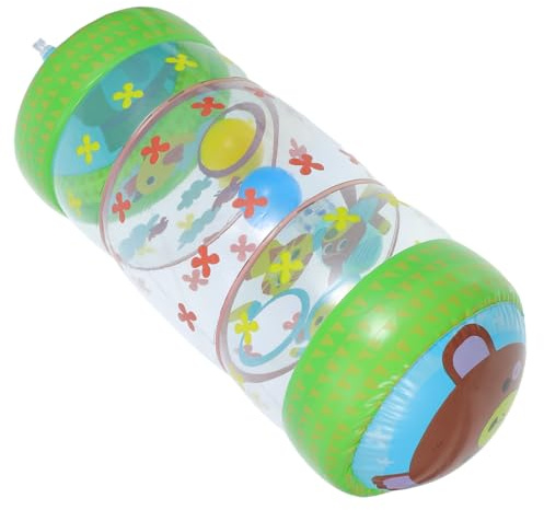 minkissy Juguete de Gatear para Bebés con Rodillo Inflable de Pvc, Estimulación Visual y Diversión Sensorial, Diseño Liviano Adecuado para Interiores y Exteriores