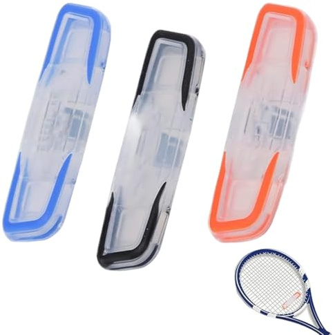 UIEXAY Amortisseurs de Vibration de Tennis Silicone à Longue Bande pour Rréduire Les Vibrations Amortisseur de Tennis 3Pcs Amortisseur de Raquette de Tennis Longue, pour Joueur de Tennis