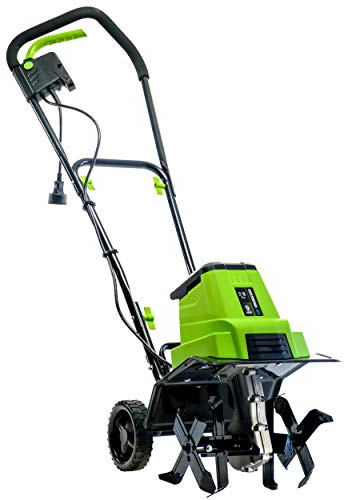 Earthwise TC70090 9-Amp 12-Inch Corded Electric Tiller/Cultivator, Green