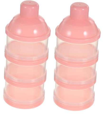 Abaodam Boîtes Empilables Pour Bébé Distributeur De Lait Maternisé Portable Rangement De Voyage Anti-fuite
