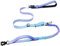 Strapazierfähige Hundeleine mit Schnellverschluss-Karabiner und verstellbarem Bungee-Zugband, für Spaziergänge und Training, mit Auto-Sicherheitsgurt, 1,2 - 1,8 m, Violett