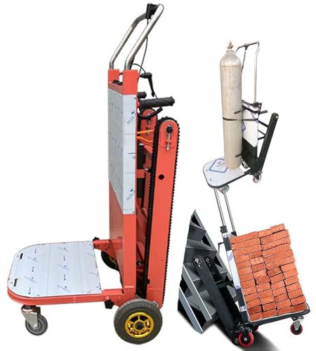 Genérico Carro Eléctrico para Subir Escaleras Sube Escaleras Electrico con Orugas de Goma Carretilla De Mano Eléctrica Escalador Escaleras Plegable Carga De 300 Kg Batería Extraíble,1000w48v24a