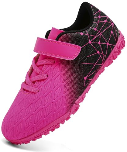 PiDaGlobal Boys Football Boots Kids Girls Firm Ground Soccer Shoe Astro Turf Trainers Athletics Sport Futsal Shoes Teenager Profession Competition Indoor Outdoor Unisex