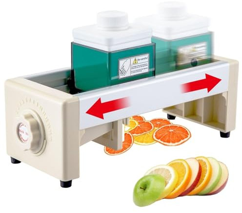 Manual Vegetable and Fruit Slicer with Adjustable Thickness and V-Shaped Blade for Efficient Kitchen Prep