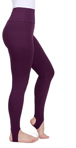 SOFTSAIL Mallas Leggings Mujer Cintura Alta de Algodón con Estribo – Súper Suave, Opaco & Elástico – Pantalón Diario – Tallas S a 3XL