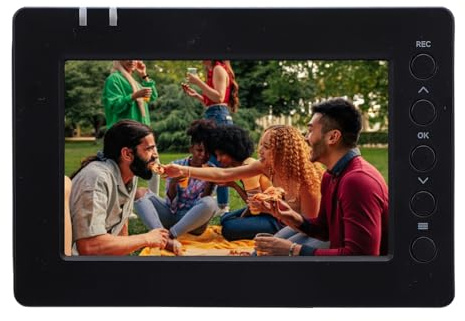 Plyisty 4K Record Playback HD Video Capture Box Game Recorder 5 Tums Skärm HDMI Recorder 2900mAh Spela in Till Minneskort och U Flash Drive