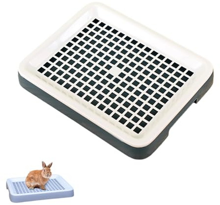Inodoro para Conejos, Bandeja Sanitaria para Roedores, Baño para Mascotas Pequeñas, Apto para Chinchillas, Hámsteres, Hurones y Cerditos (Verde)