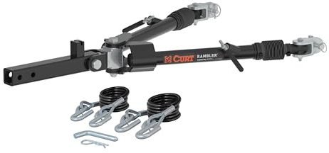 CURT 70001 Rambler Steel RV Tow Bar, 7,500 Pounds, 2-Inch Shank