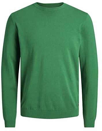 Jack & Jones Men's Classic Knitted Jumper, Verdant Green, M