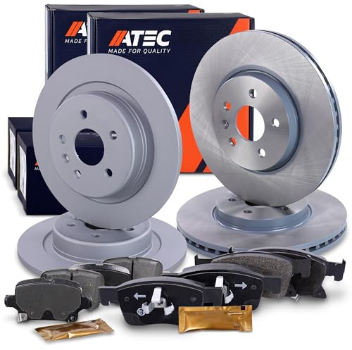 ATEC Germany Set freni incl. dischi anteriori Ø 300 mm ventilati + posteriori Ø 288 mm pieni + pastiglie freno Compatibile con OPEL ASTRA K (B16), ASTRA K Sports Tourer (B16)