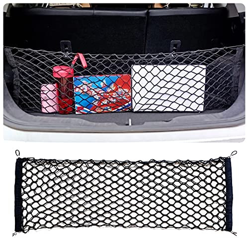 Red Maletero de Coche con Gran Elasticidad & Resistencia a La Tracción,Universal Red Coche para Coche SUV Camión,Ideal Red Elastica Accesorios Coche Organizar Muchos Artículos (L: 110x40cm)