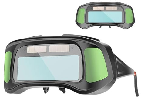 Sghtil Lunettes de soudeur avec assombrissement automatique, lunettes de soudure, lunettes de protection contre la transpiration, verres à souder solaires anti-éblouissement pour le