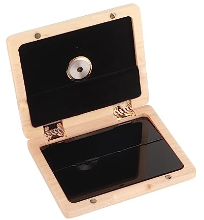 Custodia per ance da sassofono e clarinetto. Scatola per ance con apertura e chiusura comode, parti di ricambio (Faggio (Colore Legno Naturale))