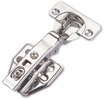 2 Pcs Soft Close Cabinet Hinge 35mm,110 Degree Full Overlay,Folding Doors Mute Concealed Cupboard Hinge with Screws,Adjustable,Suitable for Kitchen,Bathroom,Bedroom