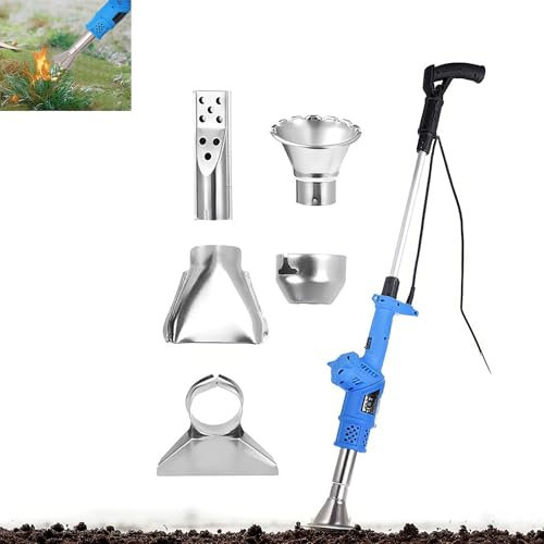 Bruciatore Elettrico Per Diserbanti 3 In 1 - Strumento Per Diserbare Termico Da 1500 W Con 5 Ugelli E 2 Modalità Regolabili Per Diserbo A Fiamma, Coperture E Scioglimento Del Ghiaccio
