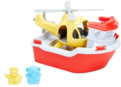 Green Toys Rescue Boat – Bath & Water Play Set