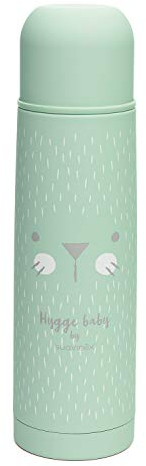 Suavinex, Premium Liquid Thermos for Baby, Stainless Steel, Airtight Closure, Hot and Cold Drinks, 500 ml Green
