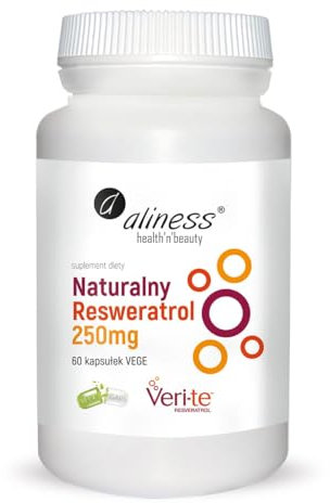 Natürliches Resveratrol aus Hefefermentation 250 mg 100 Kapseln Aliness