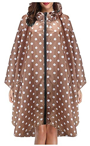 Sunnyuk Regencape Damen Xxl Fahrrad Poncho Regen Regenponcho Wandern Unisex Regenmantel Große Größen Atmungsaktiv Regenjacke Wasserdicht Lang Regenbekleidung mit Ärmeln Kapuze Rain Leichte