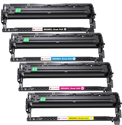 Clywenss DR248CL Drum Unit Compatible with Brother DR-248CL DR-248, 4-Pack