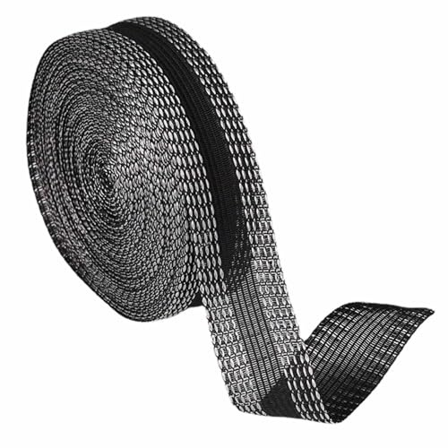 10M Hemming Tape for Trousers, Iron on Extra Strong,Convenient and Simple to Use, Hem Tape iron on for Trousers, Pants, Clothes, Fabrics (Black, 2.4CM Wide)
