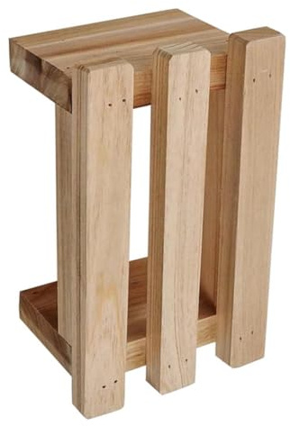 PRETYZOOM Pequeño Taburete de Madera Resistente para Niños Diseño Simple y Práctico Adecuado como Reposapiés y Banco de Escalones para Uso Hogar