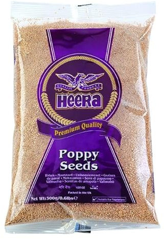 Heera Poppy Seeds 300g | Whole Poppy Seeds for Cooking & Baking | Rich in Flavor & Aroma | Ideal for Breads, Curries & Desserts