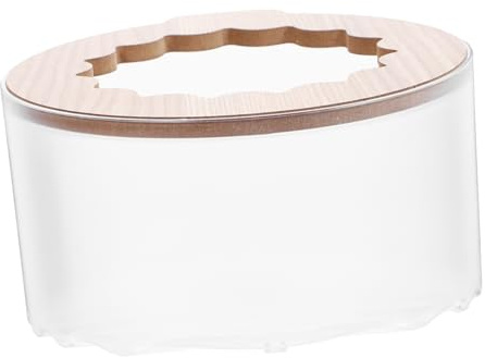 EPIGEIST Bac à Sable pour Hamster et Chinchilla Transparent, Accessoire Multifonctionnel, Petite Taille, Salle de Bain et Toilette pour Cage, Adapté aux Petits Rongeurs
