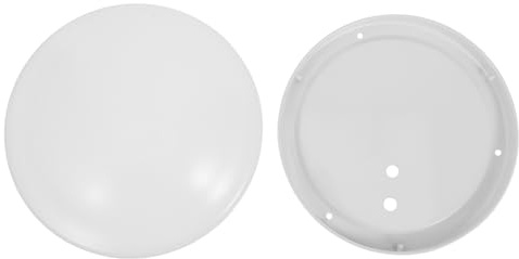 BUGUUYO Pantalla para Lámpara de Techo Redonda de 19 Cm, Cubierta de Luz Empotrada Base Sólida, Pantalla de Lámpara Empotrada para Dormitorio y Sala, Reemplazo de Cubierta de Luminaria