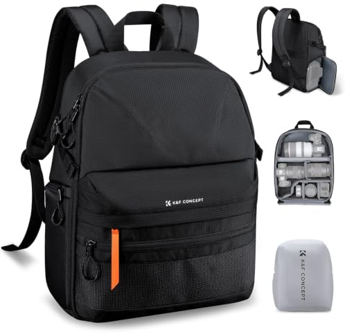 K&F CONCEPT Camera Backpack Ultra Lightweight 25L Camera bag with RainCover