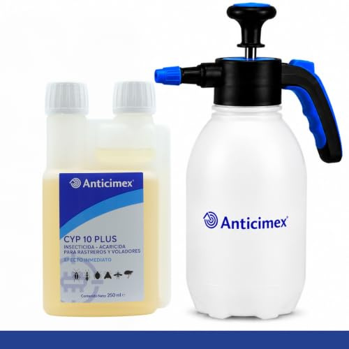 Anticimex Insecticida Concentrado CIPERGEN 9,3% + Dosificador de Precisión Anticimex | Cucarachas, Mosquitos, Hormigas, Ácaros, Moscas | Alta Eficacia Efecto Inmediato 250 ml | Rastreros y Voladores