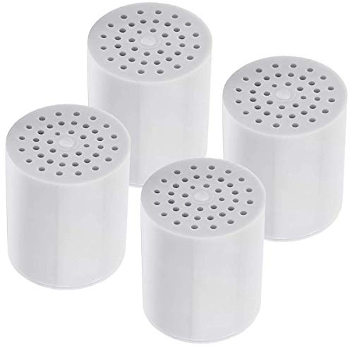 Paquete de 4 cartuchos de repuesto para filtro de ducha de 15 etapas, para agua dura, compatible universal con cualquier diseño similar