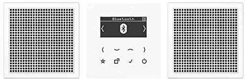 Jung DABLS2BTWW Smart Radio Dab+ mit Bluetooth - Set Stereo, 2Lautsprecher, alpinweiß
