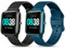 Issinlky Veryfitpro ID205L Bracelet, 19 mm Silicone Bracelet for GRV FC1 IDW 15 ID205S ID205G ID215G ID216 YM205L Uwatch3 Ufit GT BV205L TE021 SW020 SW021 SW023 Smartwatch, one size, Acetate, Agate