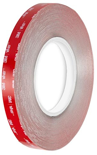 3M VHB LSE110 Dubbelhäftande tejp i akrylskum, översta sortimentet, hårda ytor, vattentålig, höga och låga temperaturer, vibrationer och stötar, bil, hem, sport (12 mm x 3 m)
